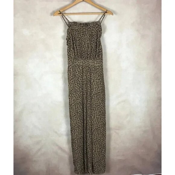 CeCe Chiffon Leopard Print Wide Leg Jumpsuit NWT Size 0 - Picture 5 of 11
